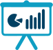 Ícone Benchmarking Azul